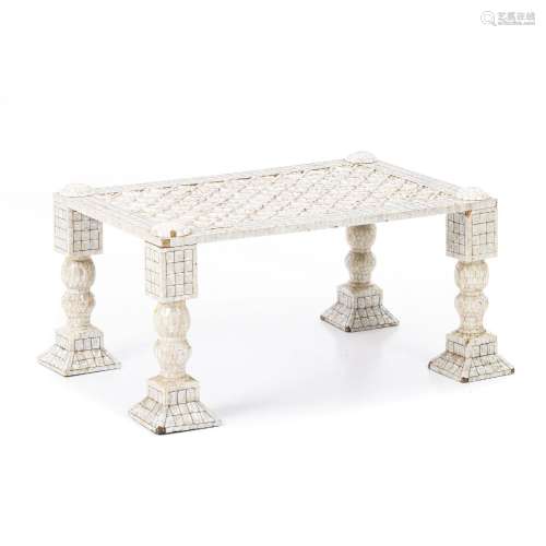 Indian Gujarat mother of pearl table