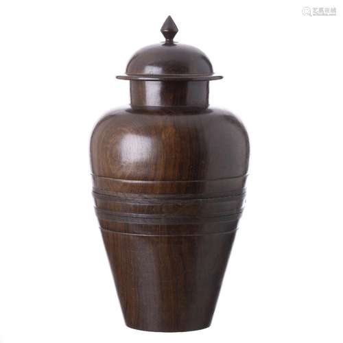 Chinese tripartite hongmu pot