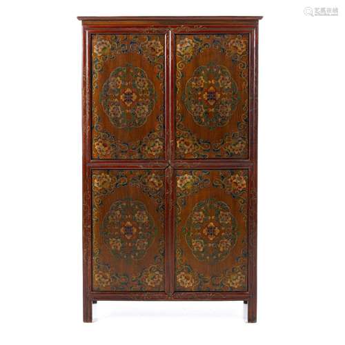 Painted chinese cabinet