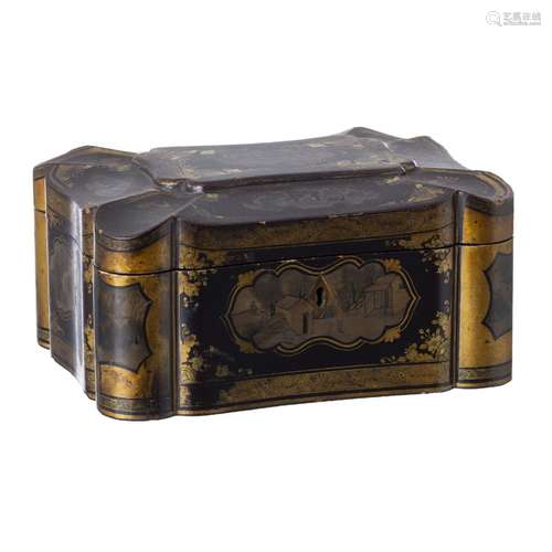 Lacquer tea box