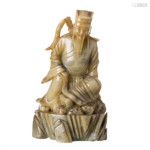 Chinese soapstone deity