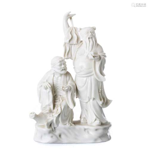 Chinese blanc de chine porcelain buddhas