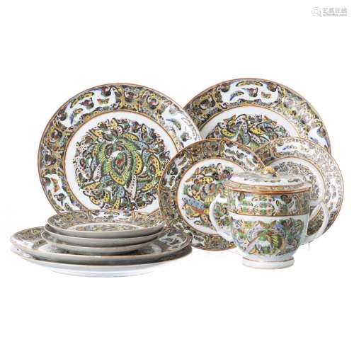 Porcelain serving piece from China, 'Thousand Butterflies'