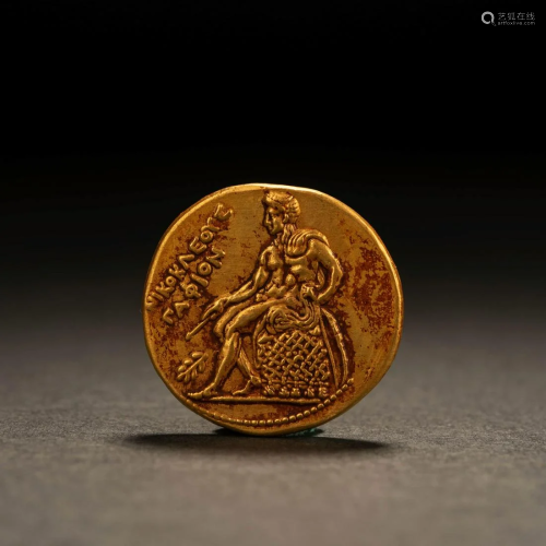 Chinese Figure Gold Coin