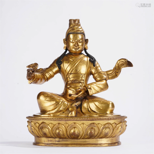 Gilt-bronze Figure of Padmasambhava