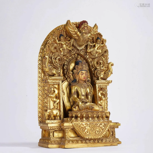 Gilt-bronze Figure of Bhaisajyaguru