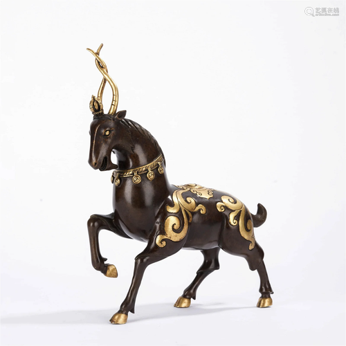 Gilt-bronze Beast Ornament