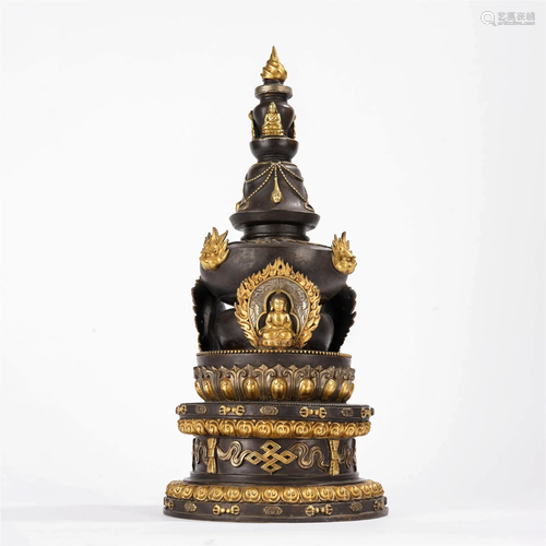 Gilt-bronze Pagoda