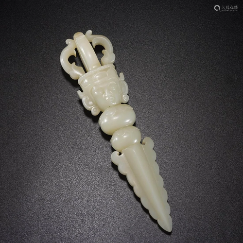 White Jade Buddhist Implement