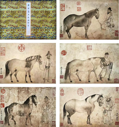 Chinese Horses Painting Album, Ink on Paper