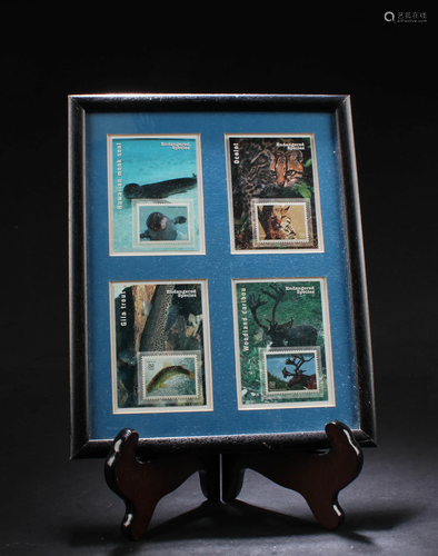 A Framed Stamp Set