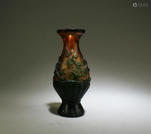 A Peking Glass Vase