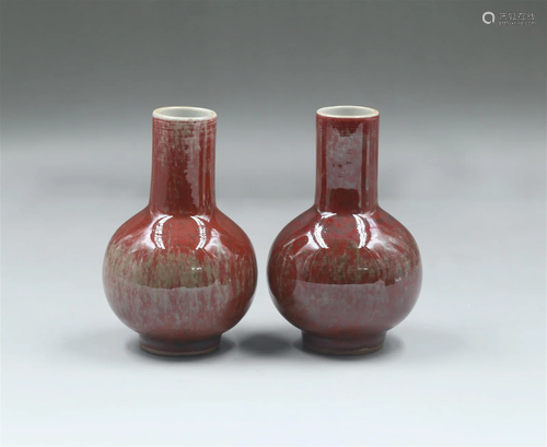 A Pair of Porcelain Vases