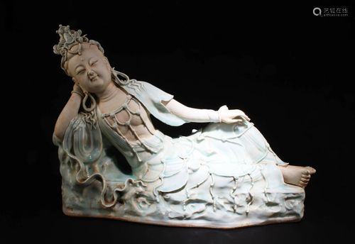 A YingQing Guanyin Statue