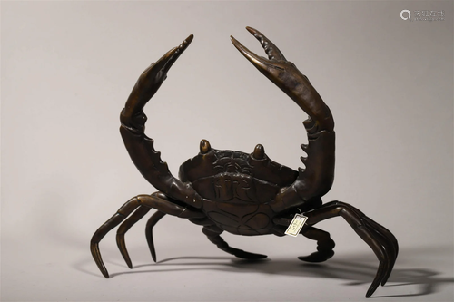 Bronze Crab Ornament