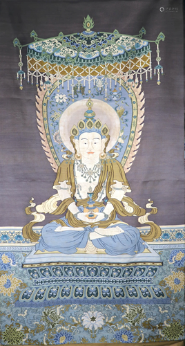 Embroidered Silk Kesi of Avalokitesvara