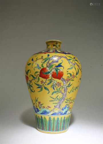 A Porcelain Meiping Vase