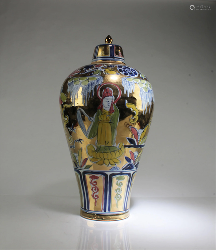 A Porcelain Meiping Vase