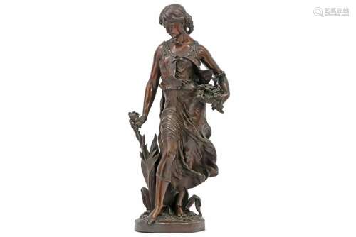 MOREAU HIPPOLYTE (1832 - 1927) antieke sculptuur in brons : ...