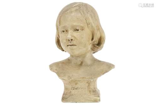 JESPERS EMILE (1862 - 1918) sculptuur in gips : "Buste ...