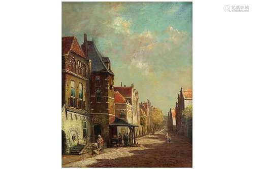 EVERSEN ADRIANUS (1818 - 1897) olieverfschilderij op doek : ...