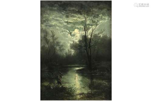 MOERENHOUT ÉDOUARD (1801 - 1893) olieverfschilderij op panee...