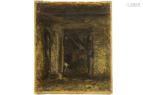 DE BRAEKELEER HENRI (1840 - 1888) olieverfschilderij op doek...