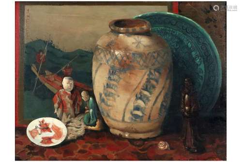 HEUFF HERMAN (1875 - 1945) olieverfschilderij op paneel : &q...