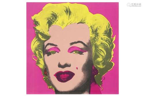 WARHOL ANDY (1930 - 1987) op de achterkant door Warhol aan B...