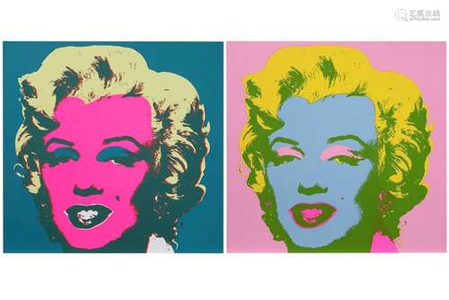 WARHOL ANDY (1930 - 1987) twee Sunday B Morning editie-scree...