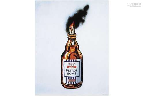 BANKSY (° 1973) (° 1974) print : "Petrol Bomb"  - ...