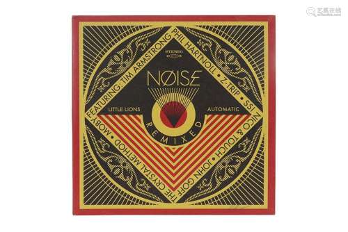 SHEPARD FAIREY (° 1970) elpee cover n° 372/500 met dubbele &...