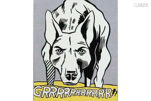 LICHTENSTEIN ROY (1923 - 1997) print in kleuren : "GRRR...