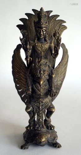 INDE, XIXe-XXe. SUJET en bronze, Vishou ch