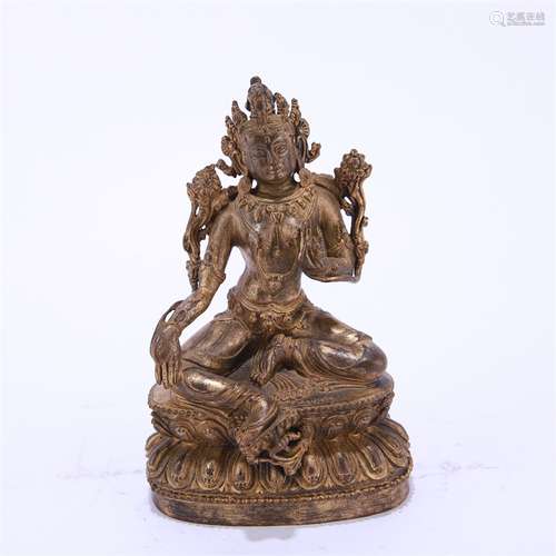 Gilt-Bronze Figureof Shyamtar