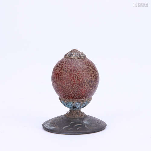 Glassware Ruby-Imitation Hat Finial