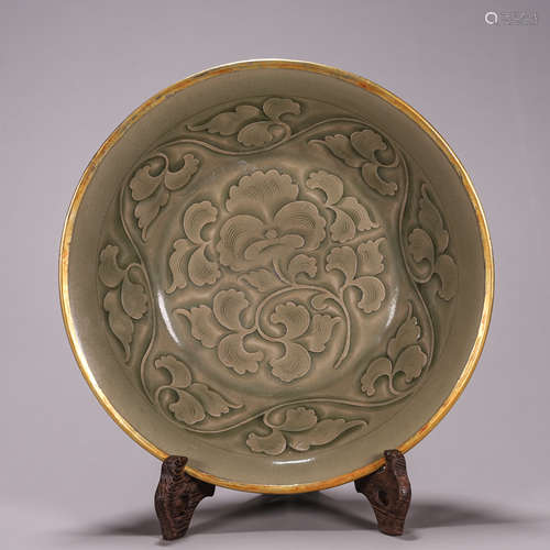 Incised Yaozhou Kiln Floral Washer