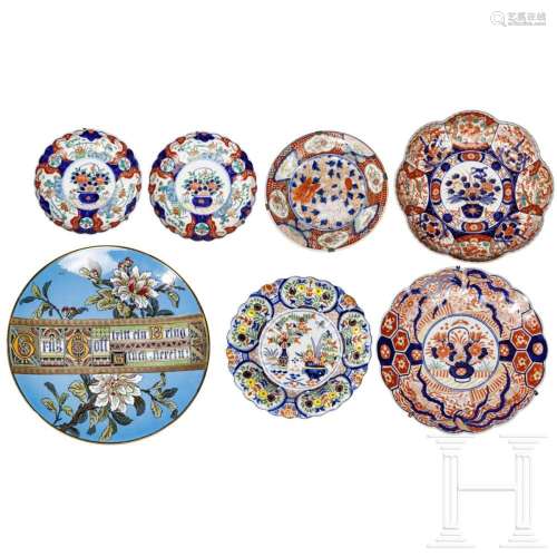 A collection of Chinese and European plates, 19th/20th centu...