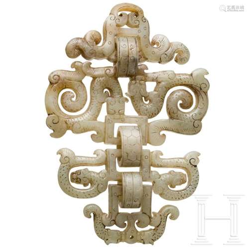 A fine Chinese jade carving, circa 1900