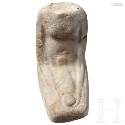 Egyptian sandstone figure, 7th - 4th century BC