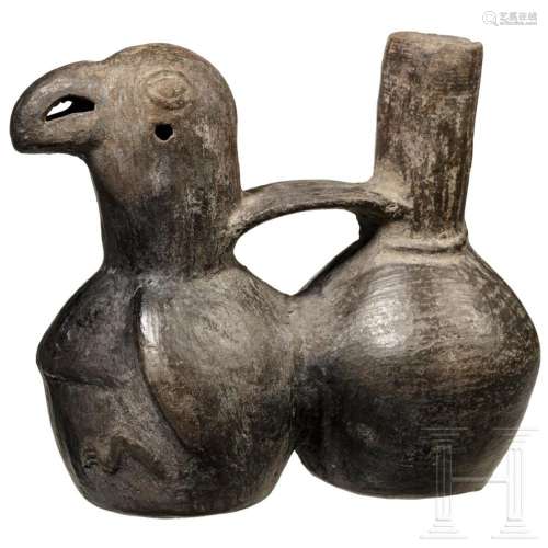 A Peruvian Chimu culture double vessel, 10th - 15th century