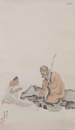 徐邦达（1911-2012) 摹老蓬笔意
