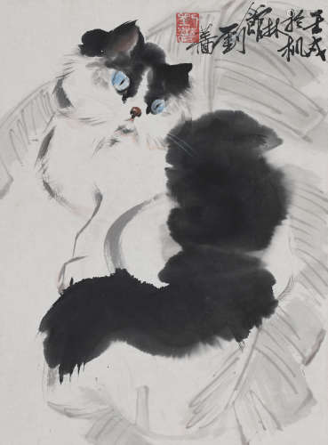 刘蔷（b.1954) 猫趣图