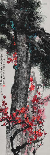 刘旦宅（1931-2011）、颜梅华（b.1927）、龚继光（b.1939) 万古长青图