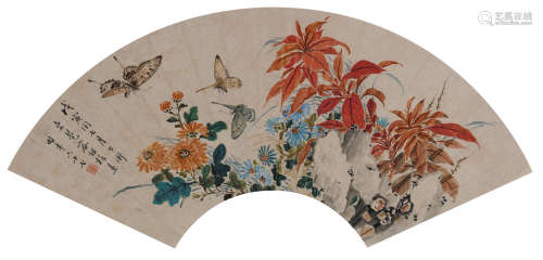 容祖椿（1874-1942）花蝶图