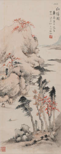 申石伽 （1906-2001）秋艳图