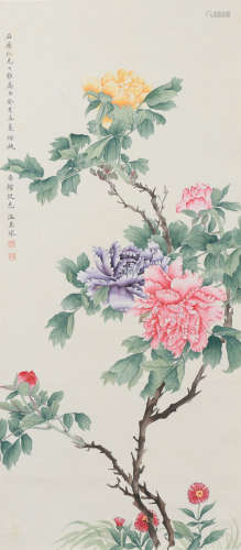 温其求 （1862-1941）花卉