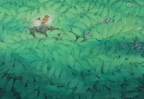 俞鸿滨（b.1969）花鸟