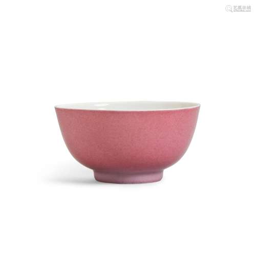 A FAMILLE-ROSE AND PINK-ENAMELED BOWL  Yongzheng period