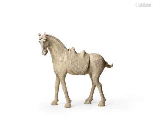 A PAINTED POTTERY FIGURE OF A HORSE Tang dynasty (2)